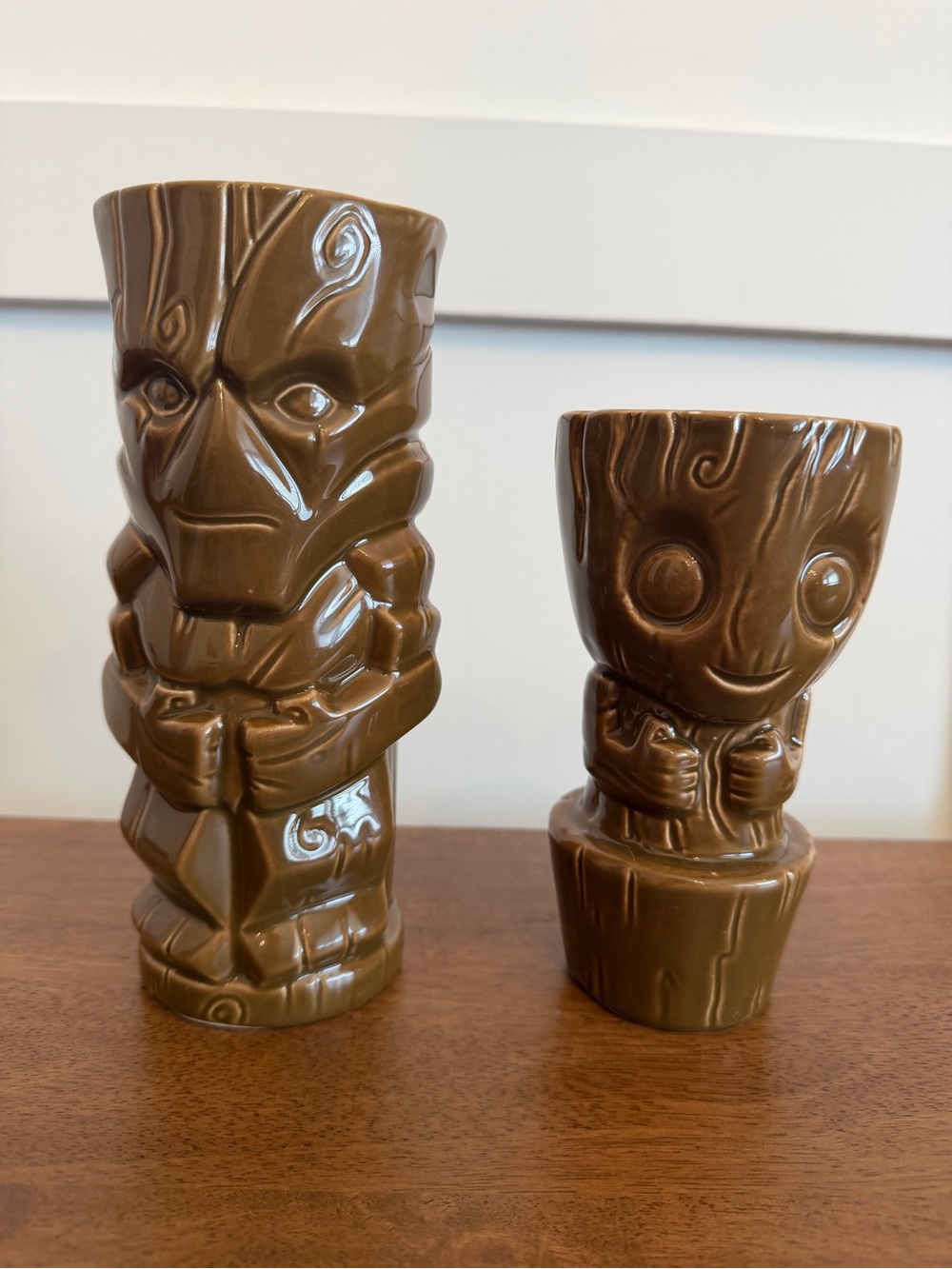 Geeki Tikis Guardians of the Galaxy Groot and Baby Groot Tiki Glass Mug Marvel